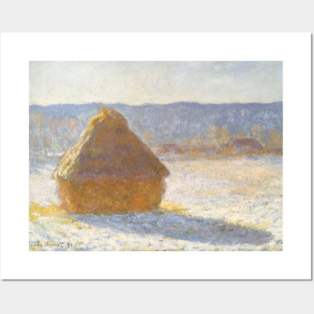 Grainstack in the Morning by Claude Monet Wall Art by MasterpieceCafe